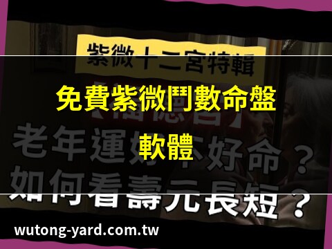 紫微斗数 命盤 免費
